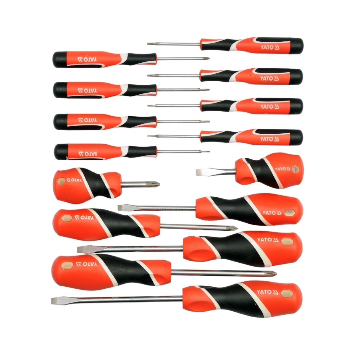YATO SET ODVIJAČA RAVNI,KRSTASTI,TORX 15/1